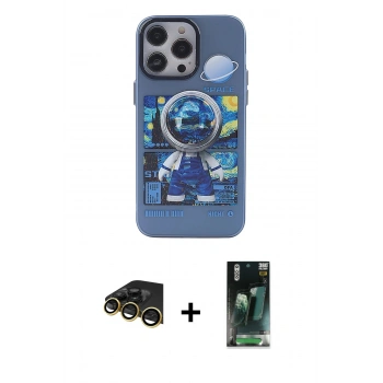 MARSİLYAN™- iPhone 14 Pro Kılıf Zirve Form Özel Seri - Siyah 360 Mat Full Body Arka Koruyucu + Raze Metal Kamera Lens - GD