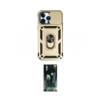 MARSİLYAN™- iPhone 14 Pro Max Kılıf Ahenk Klasik - Siyah 360 Mat Full Body Arka Koruyucu