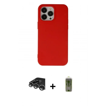 MARSİLYAN™- iPhone 14 Pro Max Kılıf Ahenk Serisi - Siyah Joko Magic 5D Hayalet Cam + Raze Metal Kamera Lens - GS