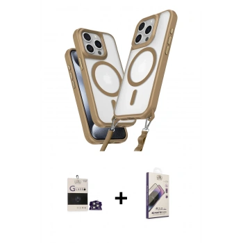 MARSİLYAN™- iPhone 14 Pro Max Kılıf Atlas Doku Koleksiyonu - Siyah Bilvis 3D Mat Cam Ekran Koruyucu + Bilvis Titan Kamera Lens - GS