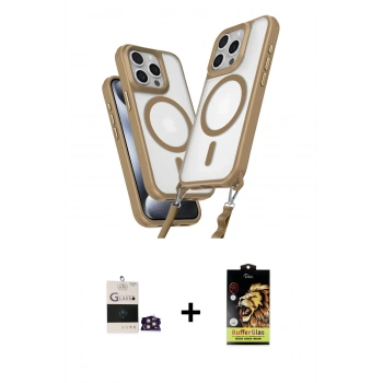 MARSİLYAN™- iPhone 14 Pro Max Kılıf Atlas Doku Koleksiyonu - Siyah Buffer Cam Ekran Koruyucu + Bilvis Titan Kamera Lens - GD