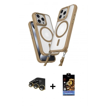 MARSİLYAN™- iPhone 14 Pro Max Kılıf Atlas Doku Koleksiyonu - Siyah Buffer Hayalet Cam Ekran Koruyucu + Raze Metal Kamera Lens - GD
