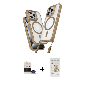 MARSİLYAN™- iPhone 14 Pro Max Kılıf Atlas Doku Koleksiyonu - Siyah Mat Seramik Nano Ekran Koruyucu + Bilvis Titan Kamera Lens - GS