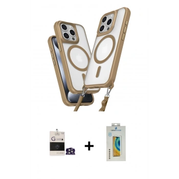 MARSİLYAN™- iPhone 14 Pro Max Kılıf Atlas Doku Koleksiyonu - Siyah Polymer Nano Ekran Koruyucu + Bilvis Titan Kamera Lens - GS