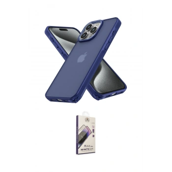MARSİLYAN™- iPhone 14 Pro Max Kılıf Atlas Form - Siyah Bilvis 3D Mat Cam Ekran Koruyucu