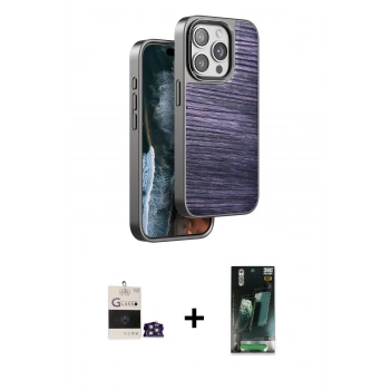 MARSİLYAN™- iPhone 14 Pro Max Kılıf Atlas Minimal Özel Seri - Şeffaf 360 Full Body Arka Koruyucu + Bilvis Titan Kamera Lens - GS