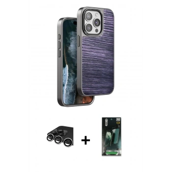 MARSİLYAN™- iPhone 14 Pro Max Kılıf Atlas Minimal Özel Seri - Siyah 360 Mat Full Body Arka Koruyucu + Raze Metal Kamera Lens - GS