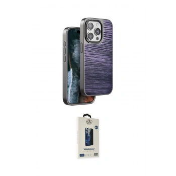 MARSİLYAN™- iPhone 14 Pro Max Kılıf Atlas Minimal Özel Seri - Siyah Bilvis Hayalet Cam Ekran Koruyucu