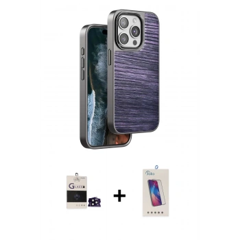 MARSİLYAN™- iPhone 14 Pro Max Kılıf Atlas Minimal Özel Seri - Siyah Joko 5D Cam + Bilvis Titan Kamera Lens - SH