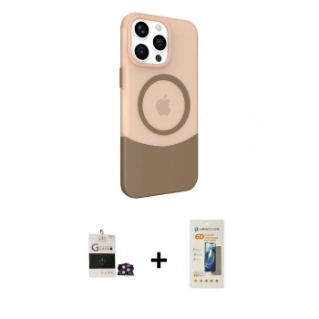 MARSİLYAN™- iPhone 14 Pro Max Kılıf Çekirdek Asil Özel Seri - Siyah 6D Mat Seramik Hayalet Nano Ekran Koruyucu + Bilvis Titan Kamera Lens - GD