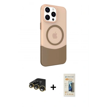 MARSİLYAN™- iPhone 14 Pro Max Kılıf Çekirdek Asil Özel Seri - Siyah 6D Mat Seramik Hayalet Nano Ekran Koruyucu + Raze Metal Kamera Lens - GD
