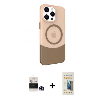 MARSİLYAN™- iPhone 14 Pro Max Kılıf Çekirdek Asil Özel Seri - Siyah 6D Mat Seramik Hayalet Nano Ekran Koruyucu + Bilvis Titan Kamera Lens - SH