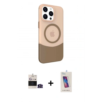 MARSİLYAN™- iPhone 14 Pro Max Kılıf Çekirdek Asil Özel Seri - Siyah Joko 5D Cam + Bilvis Titan Kamera Lens - DNMR