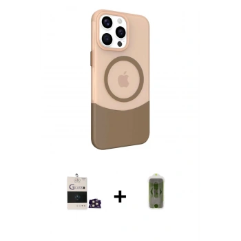 MARSİLYAN™- iPhone 14 Pro Max Kılıf Çekirdek Asil Özel Seri - Siyah Joko Magic 5D Hayalet Cam + Bilvis Titan Kamera Lens - GD