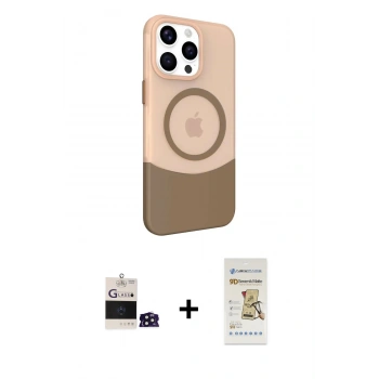 MARSİLYAN™- iPhone 14 Pro Max Kılıf Çekirdek Asil Özel Seri - Siyah Mat Seramik Nano Ekran Koruyucu + Bilvis Titan Kamera Lens - DNMR