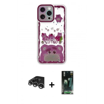MARSİLYAN™- iPhone 14 Pro Max Kılıf Çekirdek Asil - Siyah 360 Mat Full Body Arka Koruyucu + Raze Metal Kamera Lens - GS