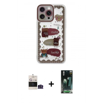 MARSİLYAN™- iPhone 14 Pro Max Kılıf Çekirdek Asil - Siyah 360 Mat Full Body Arka Koruyucu + Bilvis Titan Kamera Lens - SH