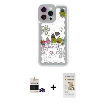 MARSİLYAN™- iPhone 14 Pro Max Kılıf Çekirdek Asil - Siyah Mat Seramik Nano Ekran Koruyucu + Bilvis Titan Kamera Lens - DNMR