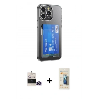 MARSİLYAN™- iPhone 14 Pro Max Kılıf Doruk Klasik Koleksiyonu - Siyah 6D Mat Seramik Hayalet Nano Ekran Koruyucu + Bilvis Titan Kamera Lens - SH