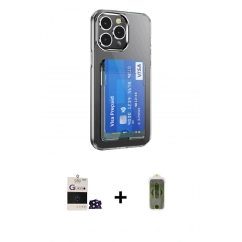 MARSİLYAN™- iPhone 14 Pro Max Kılıf Doruk Klasik Koleksiyonu - Siyah Joko Magic 5D Hayalet Cam + Bilvis Titan Kamera Lens - DNMR