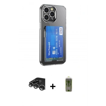 MARSİLYAN™- iPhone 14 Pro Max Kılıf Doruk Klasik Koleksiyonu - Siyah Joko Magic 5D Hayalet Cam + Raze Metal Kamera Lens - GS