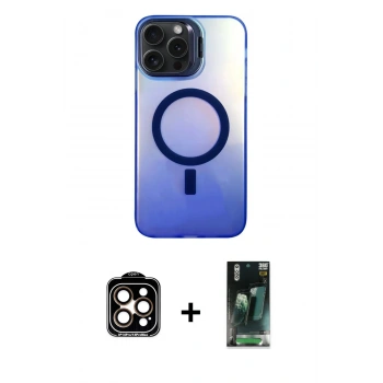MARSİLYAN™- iPhone 14 Pro Max Kılıf Doruk Klasik Prime - Siyah 360 Mat Full Body Arka Koruyucu + PVD Metal Kamera Lens - TU