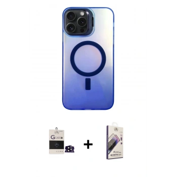 MARSİLYAN™- iPhone 14 Pro Max Kılıf Doruk Klasik Prime - Siyah Bilvis 3D Mat Cam Ekran Koruyucu + Bilvis Titan Kamera Lens - SH