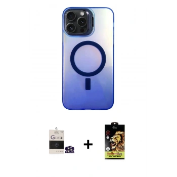 MARSİLYAN™- iPhone 14 Pro Max Kılıf Doruk Klasik Prime - Siyah Buffer Cam Ekran Koruyucu + Bilvis Titan Kamera Lens - GS