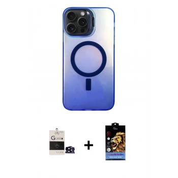 MARSİLYAN™- iPhone 14 Pro Max Kılıf Doruk Klasik Prime - Siyah Buffer Hayalet Cam Ekran Koruyucu + Bilvis Titan Kamera Lens - SH