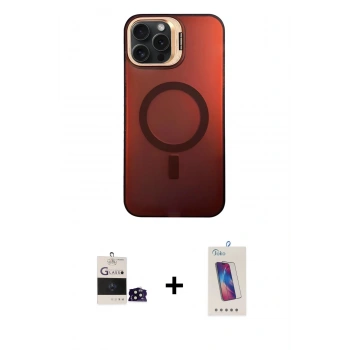 MARSİLYAN™- iPhone 14 Pro Max Kılıf Doruk Klasik Prime - Siyah Joko 5D Cam + Bilvis Titan Kamera Lens - SH