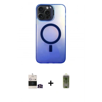 MARSİLYAN™- iPhone 14 Pro Max Kılıf Doruk Klasik Prime - Siyah Joko Magic 5D Hayalet Cam + Bilvis Titan Kamera Lens - GD