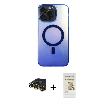 MARSİLYAN™- iPhone 14 Pro Max Kılıf Doruk Klasik Prime - Siyah Mat Seramik Nano Ekran Koruyucu + Raze Metal Kamera Lens - GD