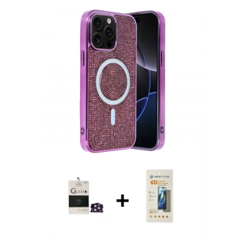 MARSİLYAN™- iPhone 14 Pro Max Kılıf Eksen Çizgi - Siyah 6D Mat Seramik Hayalet Nano Ekran Koruyucu + Bilvis Titan Kamera Lens - GD