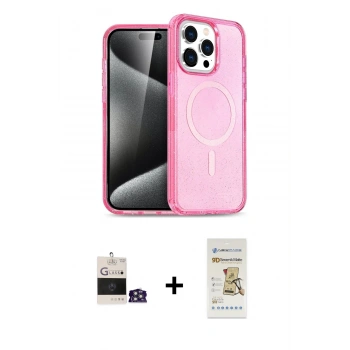 MARSİLYAN™- iPhone 14 Pro Max Kılıf Eksen Doku Koleksiyonu - Siyah Mat Seramik Nano Ekran Koruyucu + Bilvis Titan Kamera Lens - GS