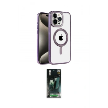 MARSİLYAN™- iPhone 14 Pro Max Kılıf Eksen Form Koleksiyonu - Şeffaf 360 Full Body Arka Koruyucu