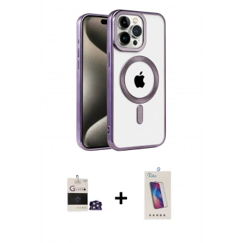 MARSİLYAN™- iPhone 14 Pro Max Kılıf Eksen Form Koleksiyonu - Siyah Joko 5D Cam + Bilvis Titan Kamera Lens - GS