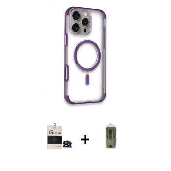 MARSİLYAN™- iPhone 14 Pro Max Kılıf Eksen Klasik Koleksiyonu - Siyah Joko Magic 5D Hayalet Cam + Bilvis Titan Kamera Lens - SH