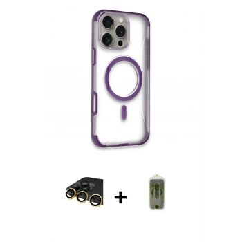 MARSİLYAN™- iPhone 14 Pro Max Kılıf Eksen Klasik Koleksiyonu - Siyah Joko Magic 5D Hayalet Cam + Raze Metal Kamera Lens - GD