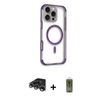 MARSİLYAN™- iPhone 14 Pro Max Kılıf Eksen Klasik Koleksiyonu - Siyah Joko Magic 5D Hayalet Cam + Raze Metal Kamera Lens - GS