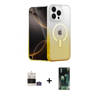 MARSİLYAN™- iPhone 14 Pro Max Kılıf Eksen Minimal Özel Seri - Şeffaf 360 Full Body Arka Koruyucu + Bilvis Titan Kamera Lens - GS