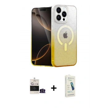MARSİLYAN™- iPhone 14 Pro Max Kılıf Eksen Minimal Özel Seri - Şeffaf Pasifik Cam Ekran Koruyucu + Bilvis Titan Kamera Lens - SH