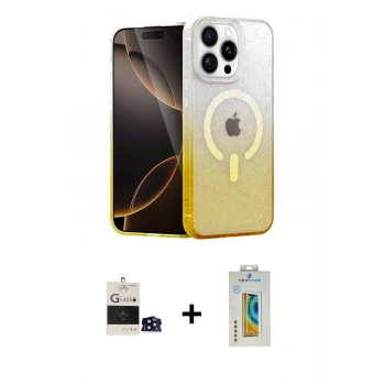 MARSİLYAN™- iPhone 14 Pro Max Kılıf Eksen Minimal Özel Seri - Siyah Polymer Nano Ekran Koruyucu + Bilvis Titan Kamera Lens - SH