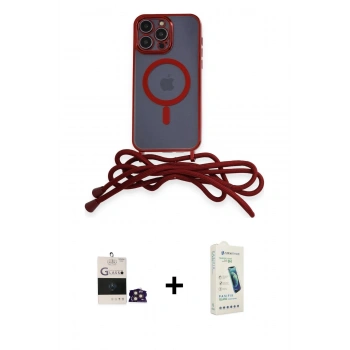 MARSİLYAN™- iPhone 14 Pro Max Kılıf Eksen Özel Seri - Şeffaf Pasifik Cam Ekran Koruyucu + Bilvis Titan Kamera Lens - GD