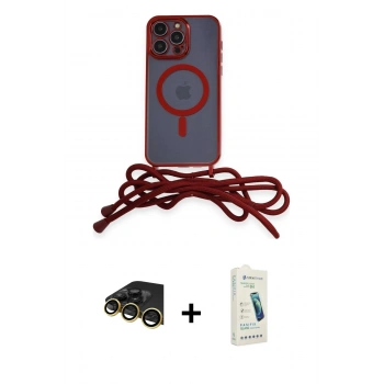 MARSİLYAN™- iPhone 14 Pro Max Kılıf Eksen Özel Seri - Şeffaf Pasifik Cam Ekran Koruyucu + Raze Metal Kamera Lens - GD