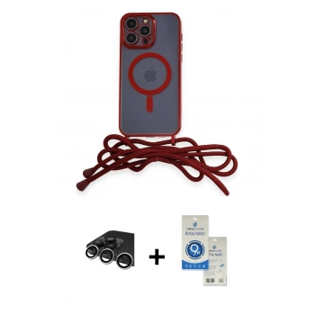 MARSİLYAN™- iPhone 14 Pro Max Kılıf Eksen Özel Seri - Şeffaf Royal Nano Ekran Koruyucu + Raze Metal Kamera Lens - GS