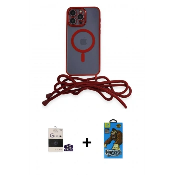 MARSİLYAN™- iPhone 14 Pro Max Kılıf Eksen Özel Seri - Siyah 18D Cam Ekran Koruyucu + Bilvis Titan Kamera Lens - GS