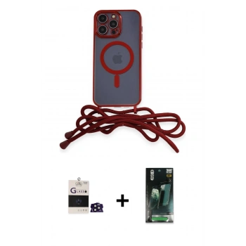 MARSİLYAN™- iPhone 14 Pro Max Kılıf Eksen Özel Seri - Siyah 360 Mat Full Body Arka Koruyucu + Bilvis Titan Kamera Lens - DNMR