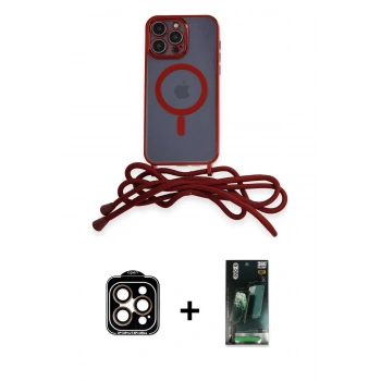 MARSİLYAN™- iPhone 14 Pro Max Kılıf Eksen Özel Seri - Siyah 360 Mat Full Body Arka Koruyucu + PVD Metal Kamera Lens - TU