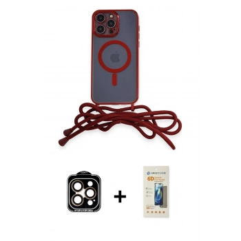 MARSİLYAN™- iPhone 14 Pro Max Kılıf Eksen Özel Seri - Siyah 6D Mat Seramik Hayalet Nano Ekran Koruyucu + PVD Metal Kamera Lens - TU