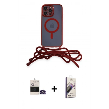 MARSİLYAN™- iPhone 14 Pro Max Kılıf Eksen Özel Seri - Siyah Bilvis 3D Mat Cam Ekran Koruyucu + Bilvis Titan Kamera Lens - GS